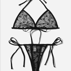 New set ! Size L! Black & silver